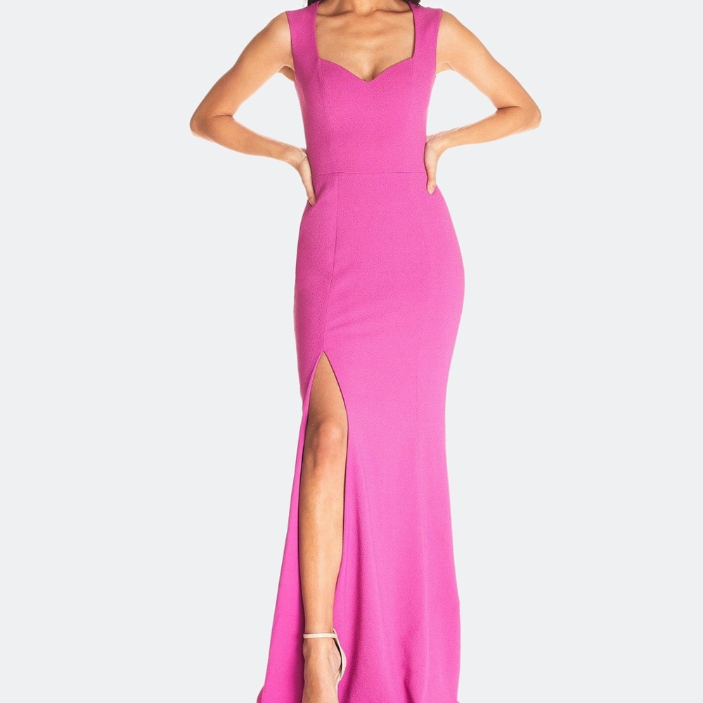 DRESS THE POPULATION Monroe dress in Hibiscus sz M